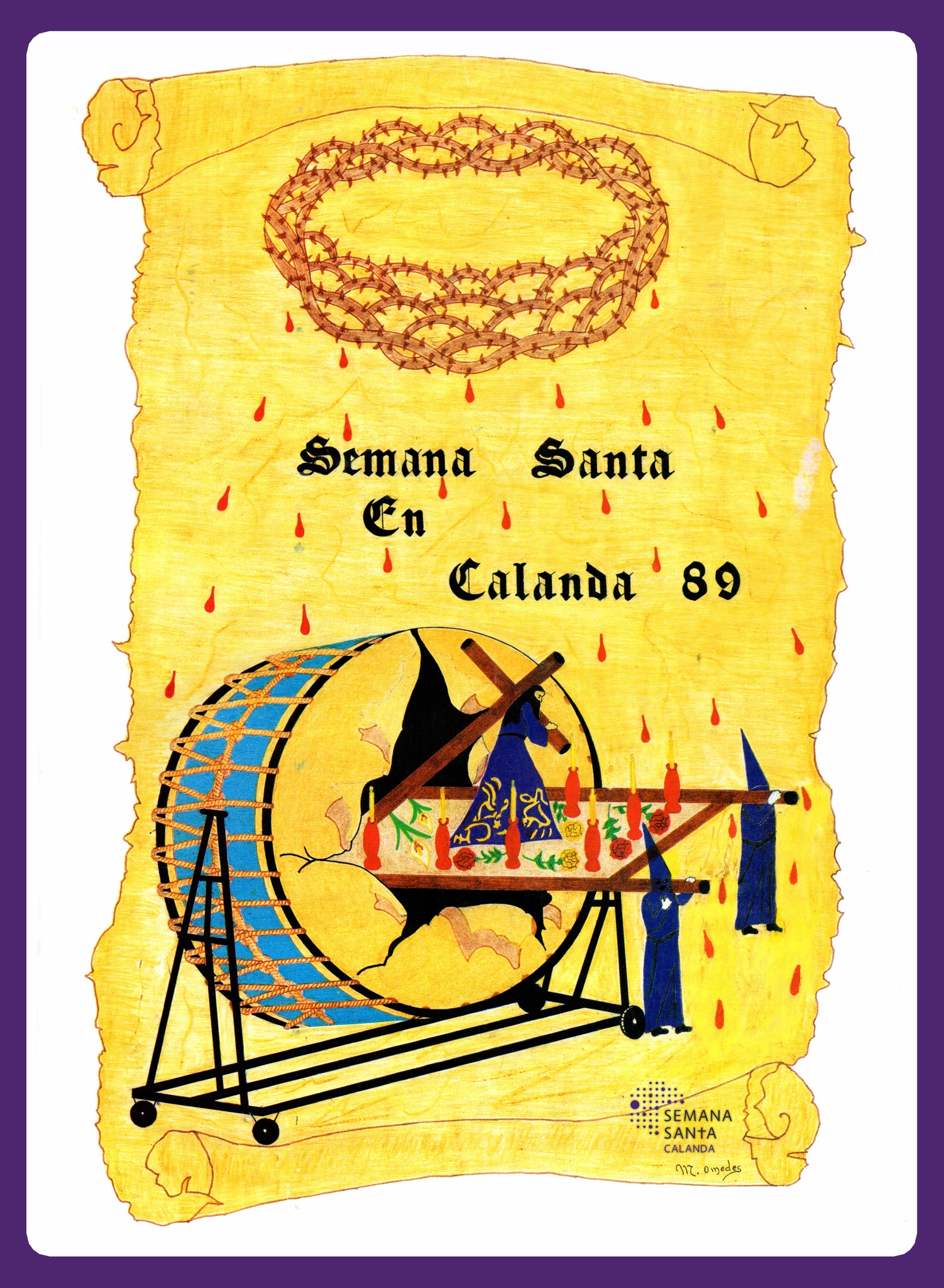 Cartel de Semana Santa en Calanda 1989